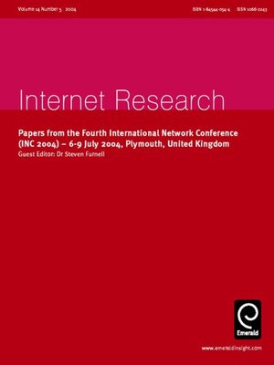 cover image of Internet Research, Volume 14, Issue 5